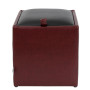 Taburet Box - imitatie piele bordo/negru - 21902/21901 Taburet Box - imitatie piele bordo/negru - 21902/21901