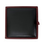 Taburet Box - imitatie piele bordo/negru - 21902/21901 Taburet Box - imitatie piele bordo/negru - 21902/21901
