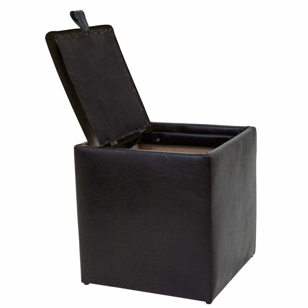 Taburet Box - imitatie piele wenge - 21835 Taburet Box - imitatie piele wenge - 21835