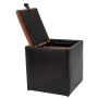 Taburet Box - imitatie piele wenge/coniac - 21835/8070 Taburet Box - imitatie piele wenge/coniac - 21835/8070