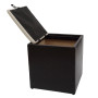 Taburet Box - imitatie piele wenge/crem - 21835/21834 Taburet Box - imitatie piele wenge/crem - 21835/21834