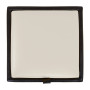 Taburet Box - imitatie piele wenge/crem - 21835/21834 Taburet Box - imitatie piele wenge/crem - 21835/21834