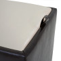 Taburet Box - imitatie piele wenge/crem - 21835/21834 Taburet Box - imitatie piele wenge/crem - 21835/21834