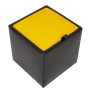 Taburet Box - imitatie piele wenge/galben - 21835/22168 Taburet Box - imitatie piele wenge/galben - 21835/22168