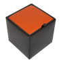 Taburet Box - imitatie piele wenge/portocaliu - 21835/21895 Taburet Box - imitatie piele wenge/portocaliu - 21835/21895