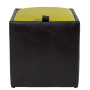 Taburet Box - imitatie piele wenge/verde - 21835/21899 Taburet Box - imitatie piele wenge/verde - 21835/21899