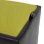 Taburet Box - imitatie piele wenge/verde - 21835/21899 Taburet Box - imitatie piele wenge/verde - 21835/21899