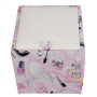 Taburet Box - stofa print make-up/imitatie piele alb Taburet Box - stofa print make-up/imitatie piele alb