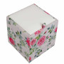 Taburet Box - stofa print trandafiri/imitatie piele alb Taburet Box - stofa print trandafiri/imitatie piele alb