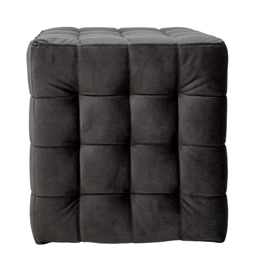 Taburet Bump - stofa H01 - negru Taburet Bump - stofa H01 - negru