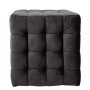 Taburet Bump - stofa H01 - negru Taburet Bump - stofa H01 - negru