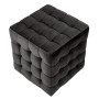 Taburet Bump - stofa H01 - negru Taburet Bump - stofa H01 - negru