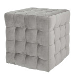 Taburet Bump - stofa H34 - gri deschis