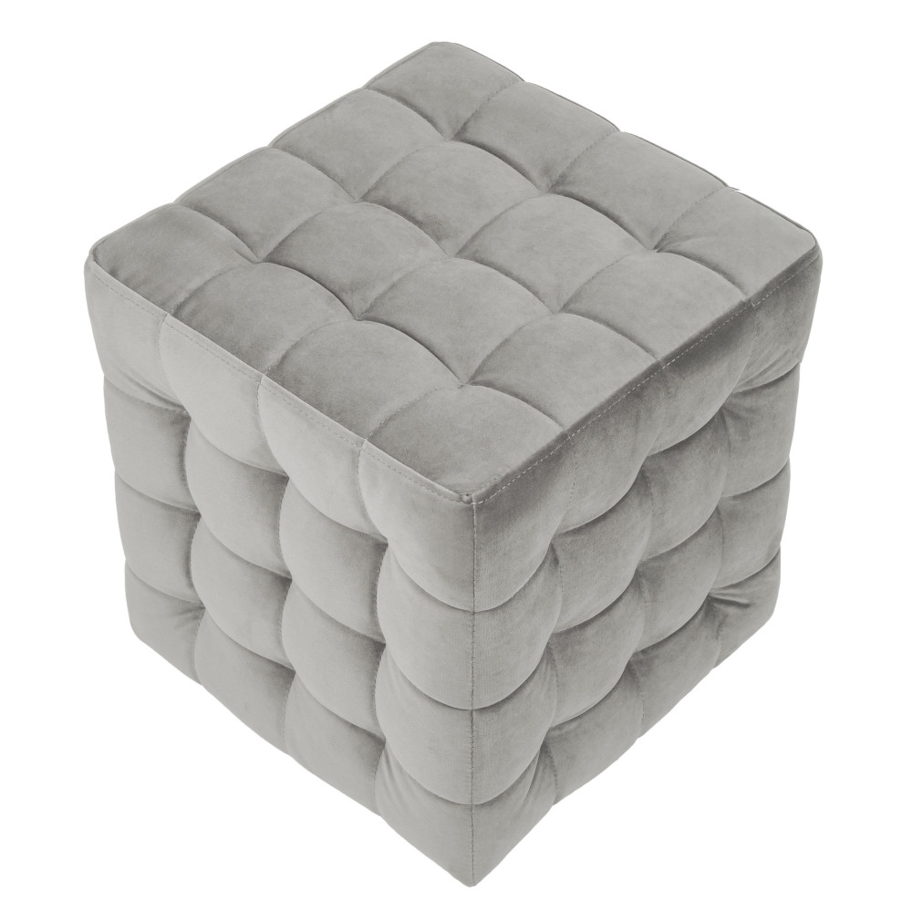 Taburet Bump - stofa H34 - gri deschis Taburet Bump - stofa H34 - gri deschis