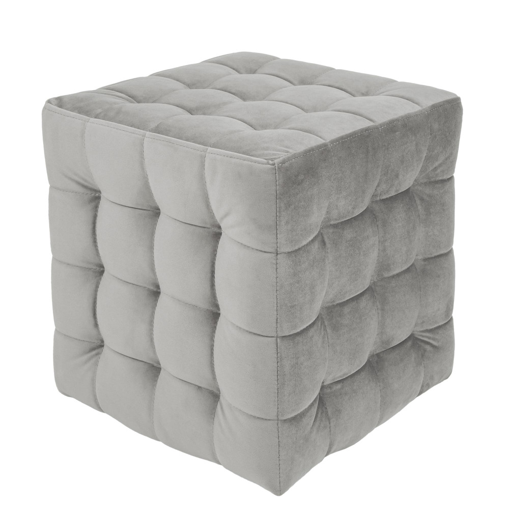 Taburet Bump - stofa H34 - gri deschis Taburet Bump - stofa H34 - gri deschis