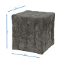 Taburet Bump - stofa E30 - gri Taburet Bump - stofa E30 - gri