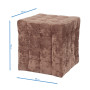 Taburet Bump - stofa E45 - roz Taburet Bump - stofa E45 - roz