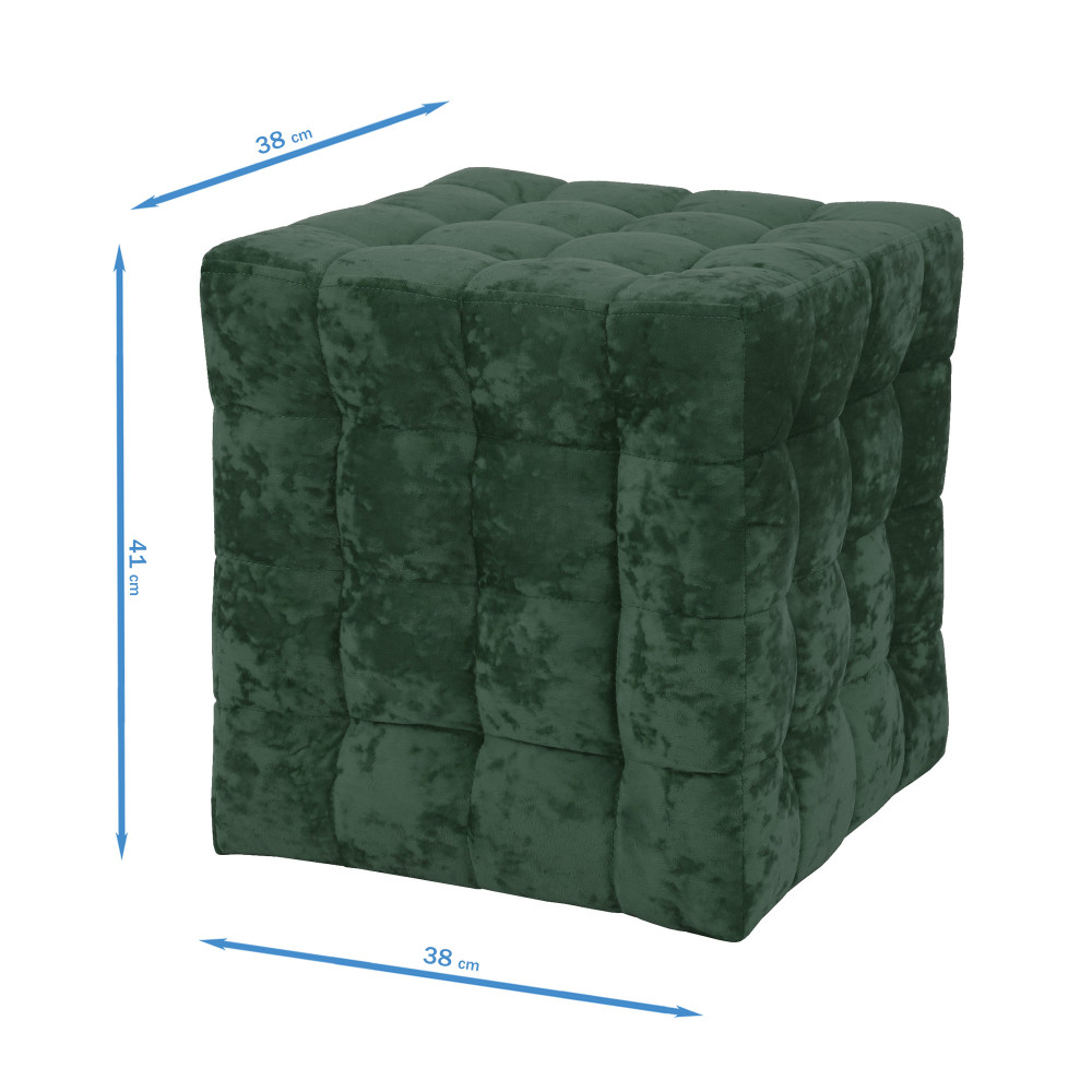 Taburet Bump - stofa E57 - verde Taburet Bump - stofa E57 - verde