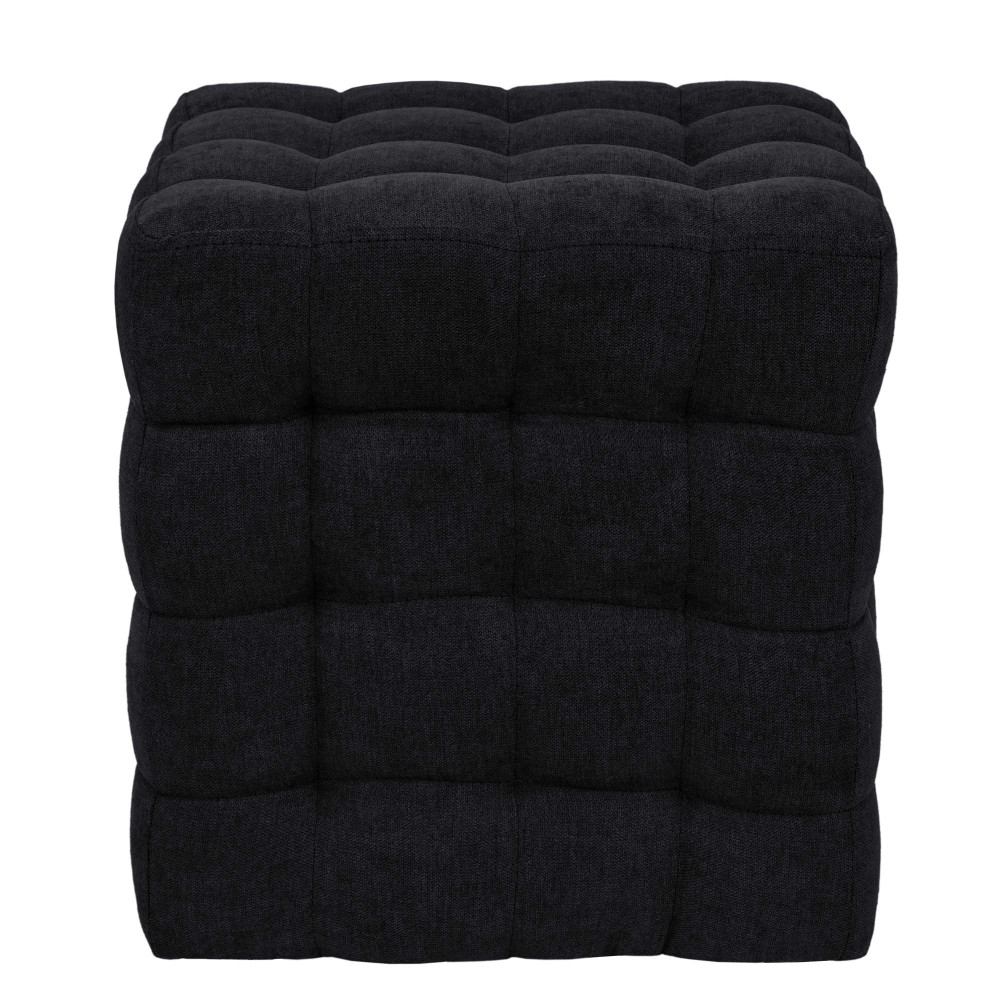 Taburet Bump - stofa K6 - negru Taburet Bump - stofa K6 - negru