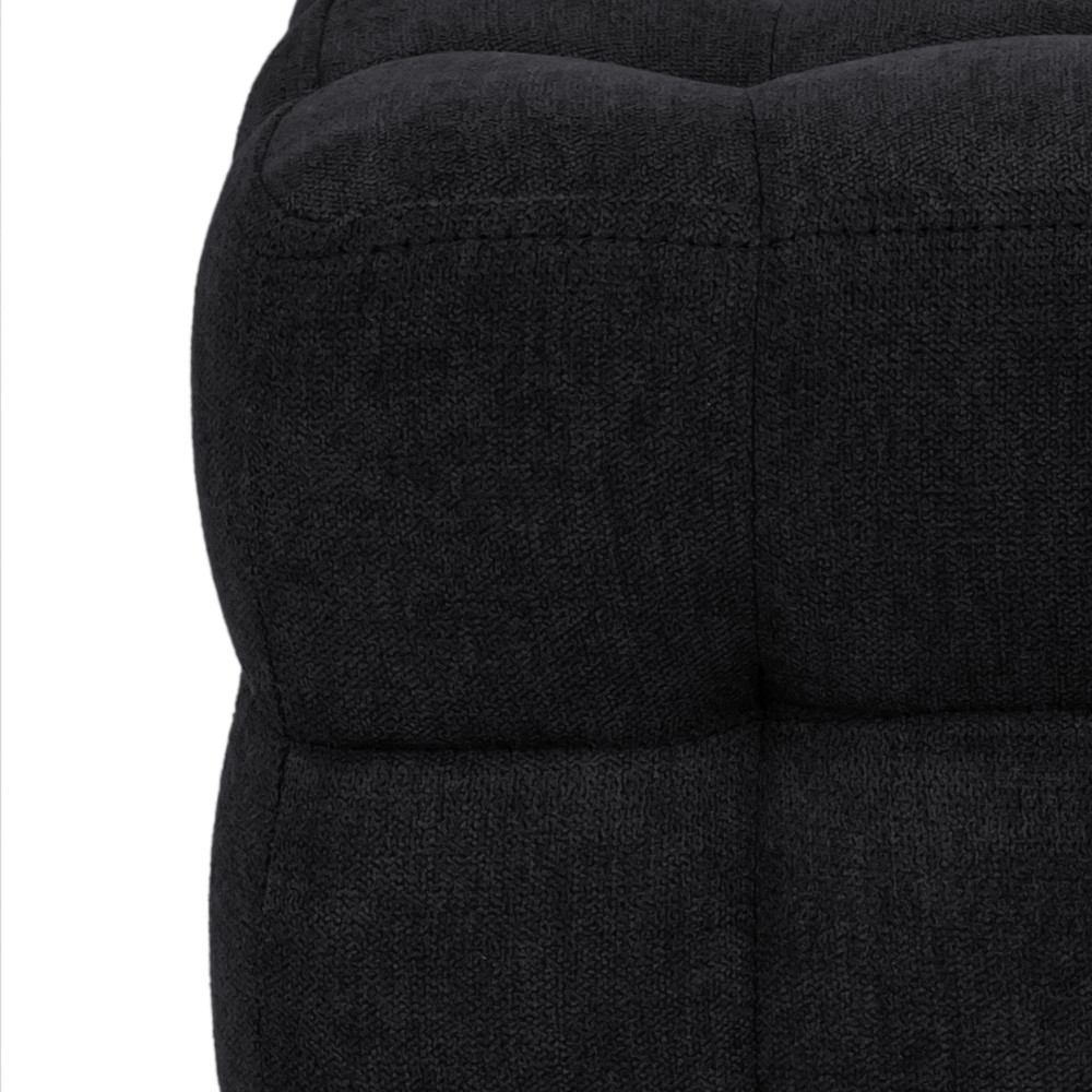 Taburet Bump - stofa K6 - negru Taburet Bump - stofa K6 - negru