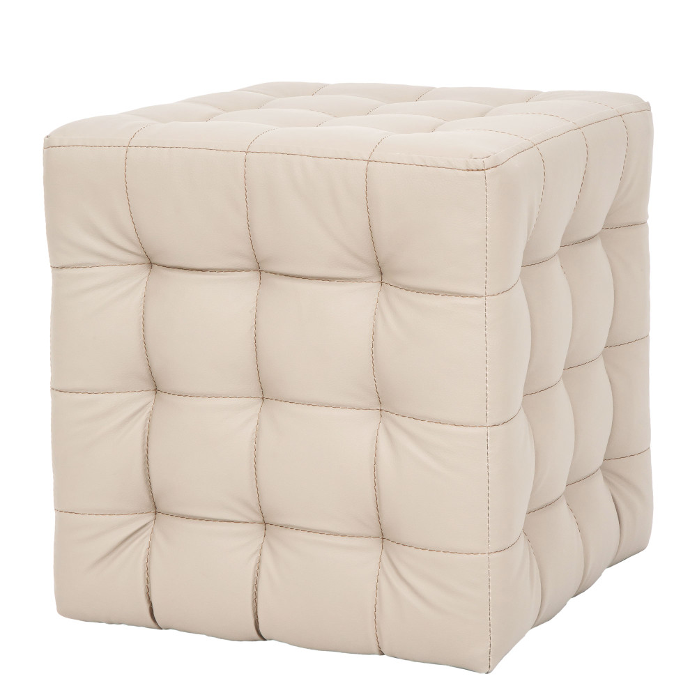Taburet Bump - imitatie piele POLY crem Taburet Bump - imitatie piele POLY crem
