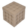 Taburet Bump - imitatie piele POLY taupe Taburet Bump - imitatie piele POLY taupe