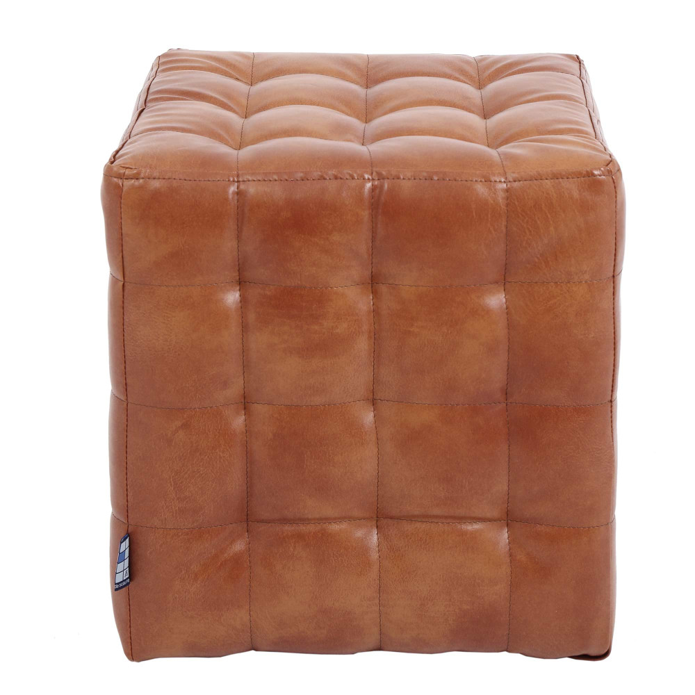 Taburet Bump - imitatie piele coniac - 8070 Taburet Bump - imitatie piele coniac - 8070