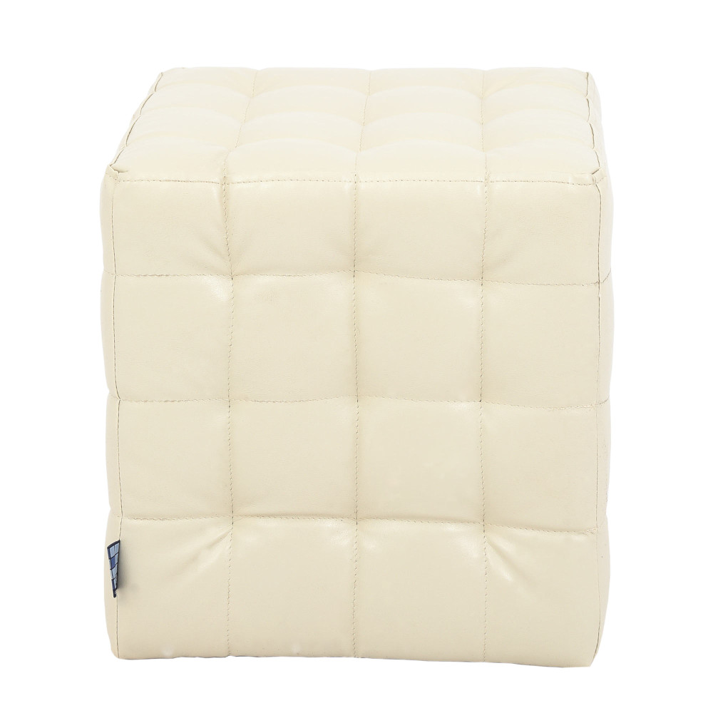 Taburet Bump - imitatie piele crem - 21834 Taburet Bump - imitatie piele crem - 21834