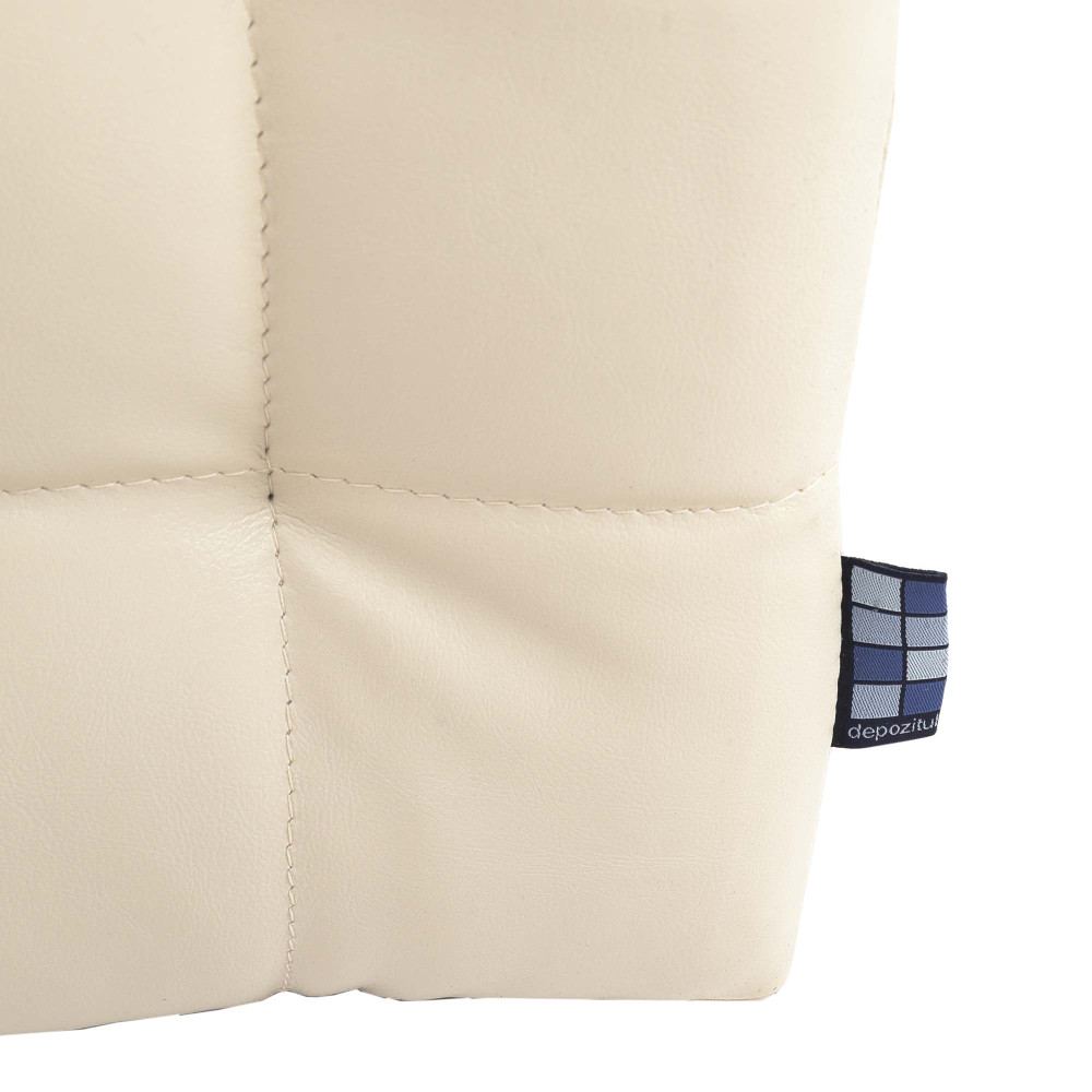 Taburet Bump - imitatie piele crem - 21834 Taburet Bump - imitatie piele crem - 21834