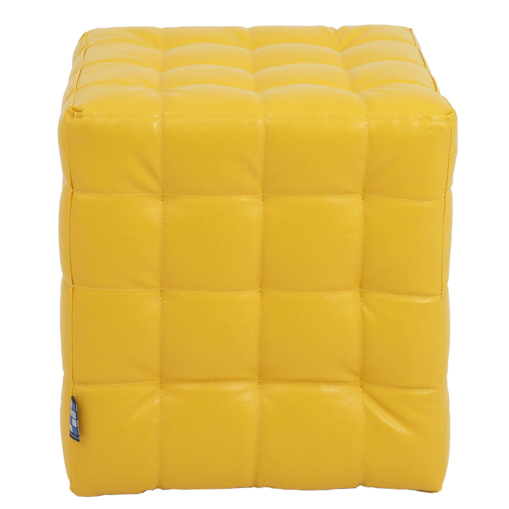 Taburet Bump - imitatie piele galben - 22168 Taburet Bump - imitatie piele galben - 22168