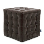 Taburet Bump - imitatie piele maro - 15611