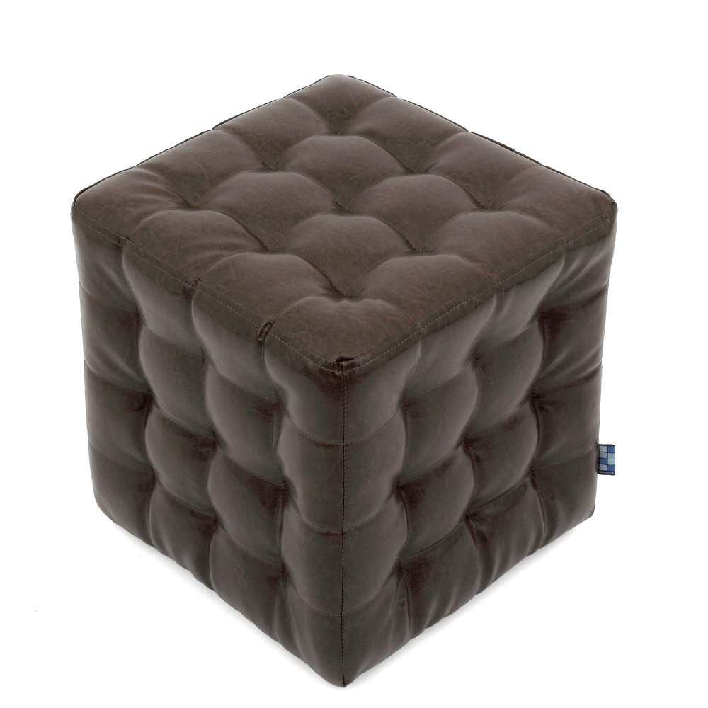 Taburet Bump - imitatie piele maro - 15611 Taburet Bump - imitatie piele maro - 15611