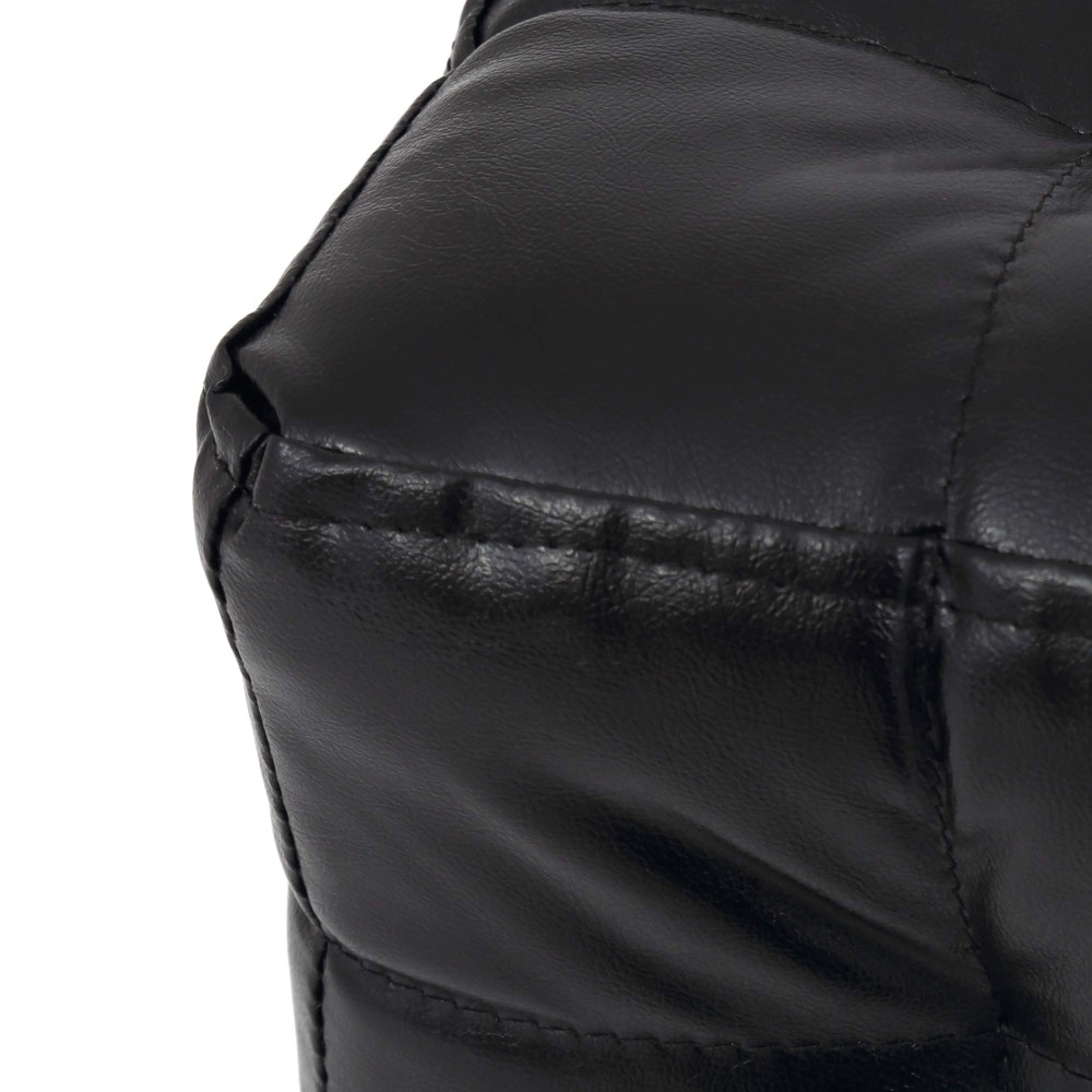 Taburet Bump - imitatie piele negru - 21901 Taburet Bump - imitatie piele negru - 21901