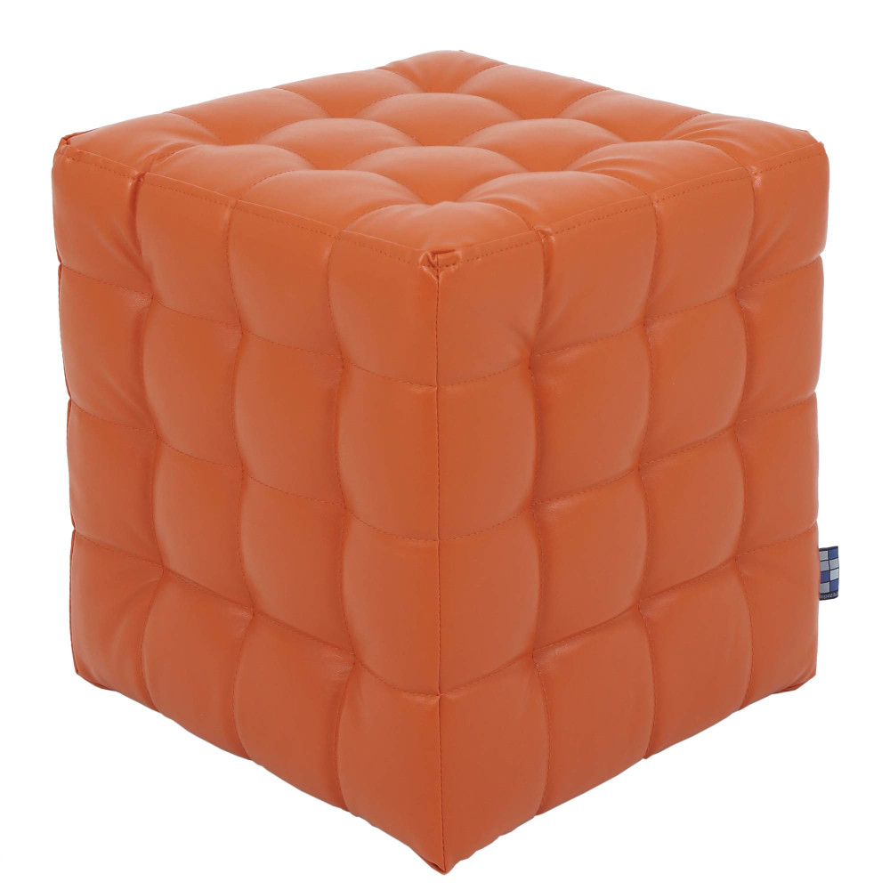 Taburet Bump - imitatie piele portocaliu - 21895 Taburet Bump - imitatie piele portocaliu - 21895