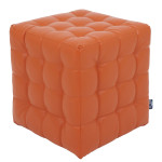 Taburet Bump - imitatie piele portocaliu - 21895
