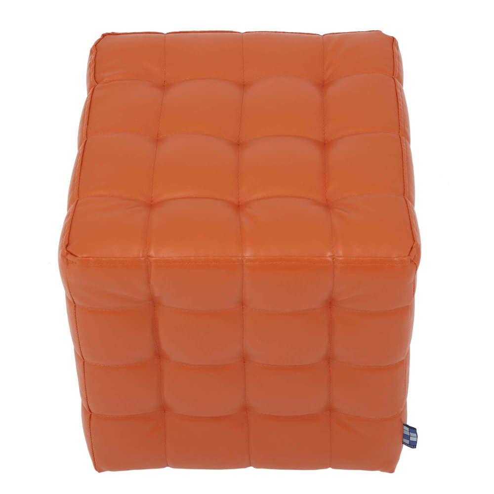 Taburet Bump - imitatie piele portocaliu - 21895 Taburet Bump - imitatie piele portocaliu - 21895