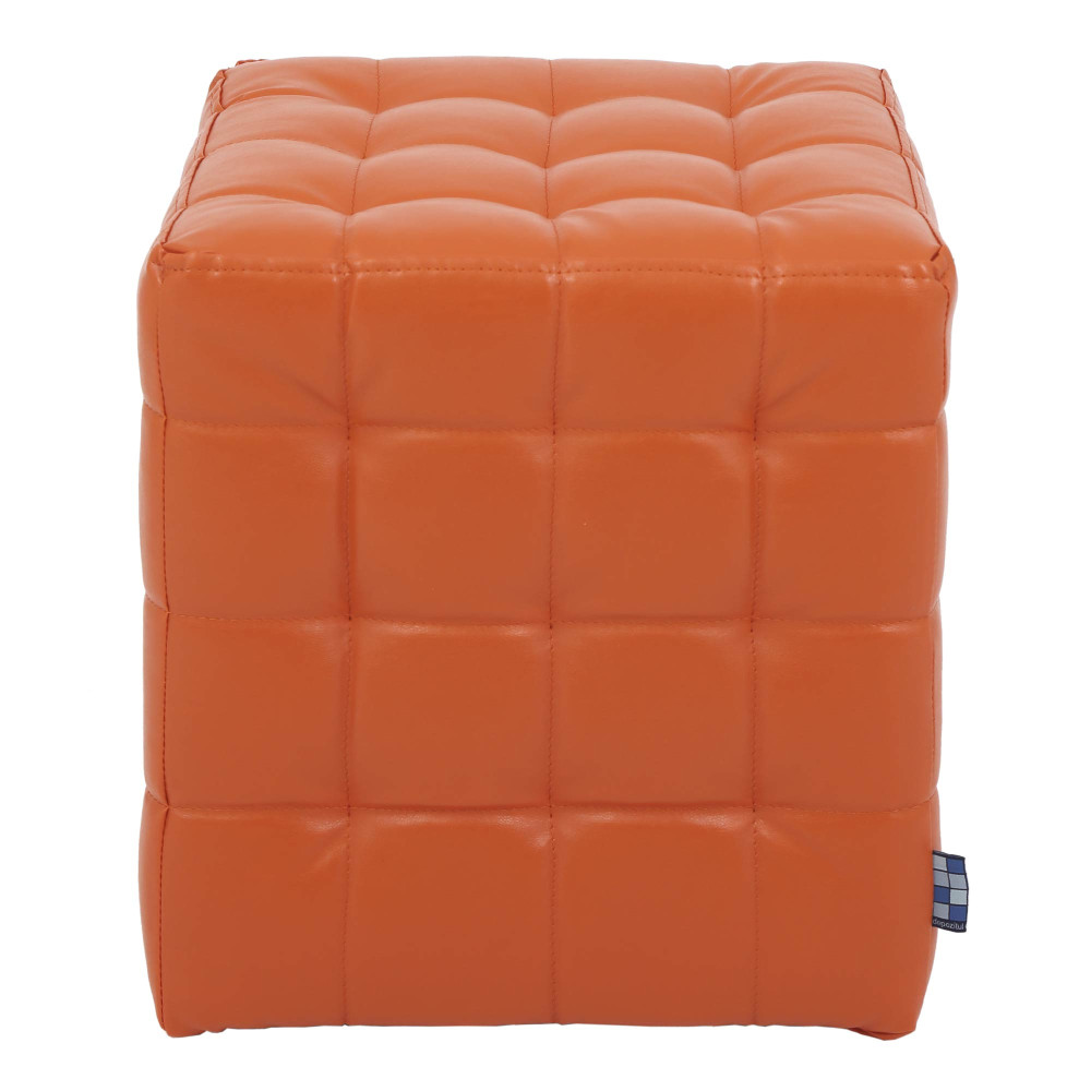 Taburet Bump - imitatie piele portocaliu - 21895 Taburet Bump - imitatie piele portocaliu - 21895