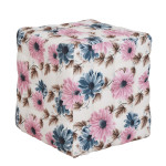 Taburet Bump - stofa CK27 - floral turcoaz