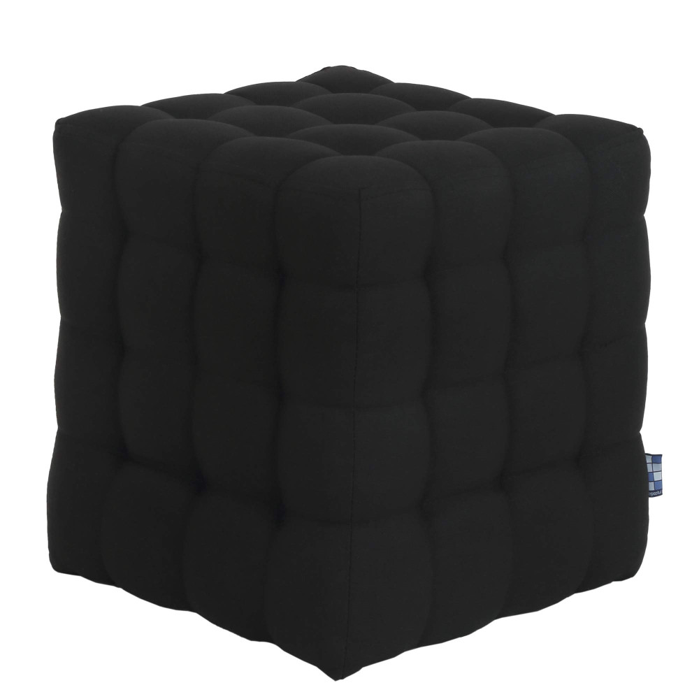 Taburet Bump - stofa S14 - negru Taburet Bump - stofa S14 - negru