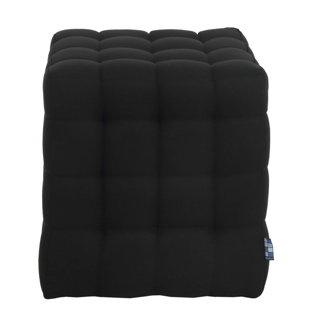 Taburet Bump - stofa S14 - negru Taburet Bump - stofa S14 - negru