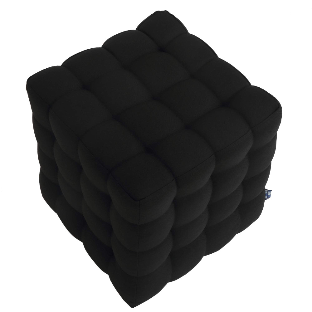 Taburet Bump - stofa S14 - negru Taburet Bump - stofa S14 - negru