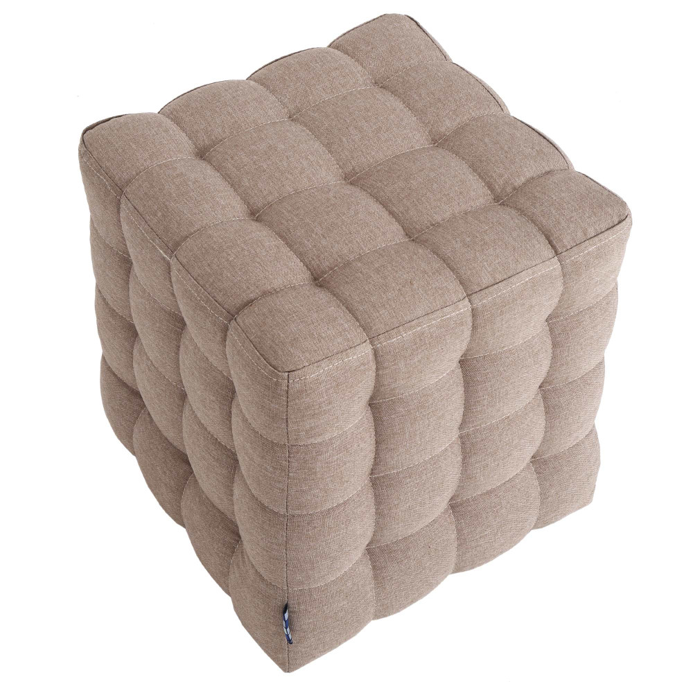 Taburet Bump - stofa S17 - bej Taburet Bump - stofa S17 - bej