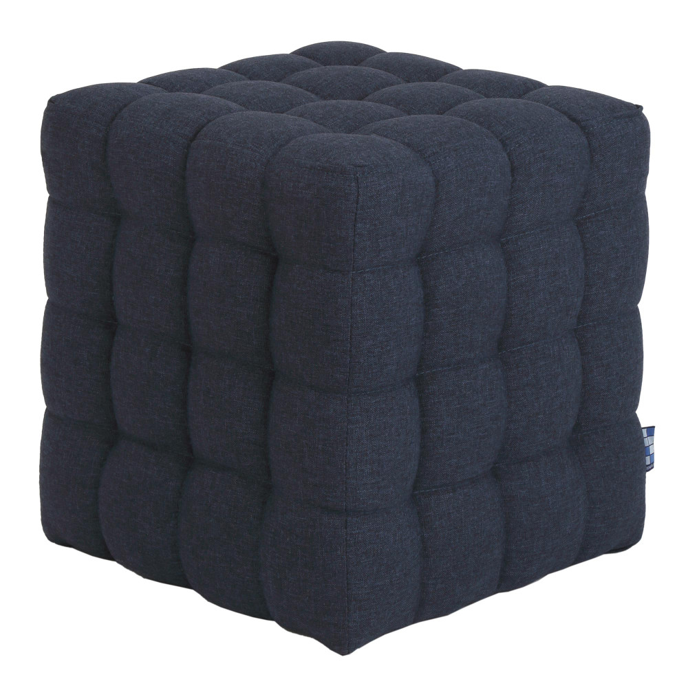 Taburet Bump - stofa S80 - albastru Taburet Bump - stofa S80 - albastru