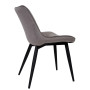 Scaun Carla - cadru negru - catifea gri Scaun Carla - cadru negru - catifea gri