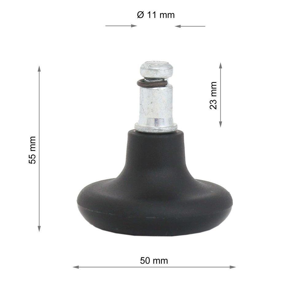 Set 5 picioare fixe scaun birou - D50 Set 5 picioare fixe scaun birou - D50