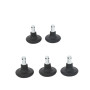 Set 5 picioare fixe scaun birou - D50 Set 5 picioare fixe scaun birou - D50