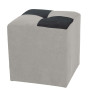 Taburet Cool - stofa K08/K17 - crem/albastru Taburet Cool - stofa K08/K17 - crem/albastru