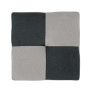 Taburet Cool - stofa K08/K17 - crem/albastru Taburet Cool - stofa K08/K17 - crem/albastru