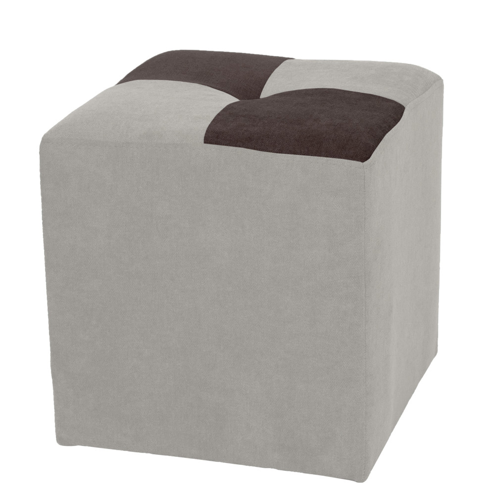 Taburet Cool - stofa K08/K07 - crem/maro Taburet Cool - stofa K08/K07 - crem/maro