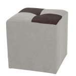 Taburet Cool - stofa K08/K07 - crem/maro